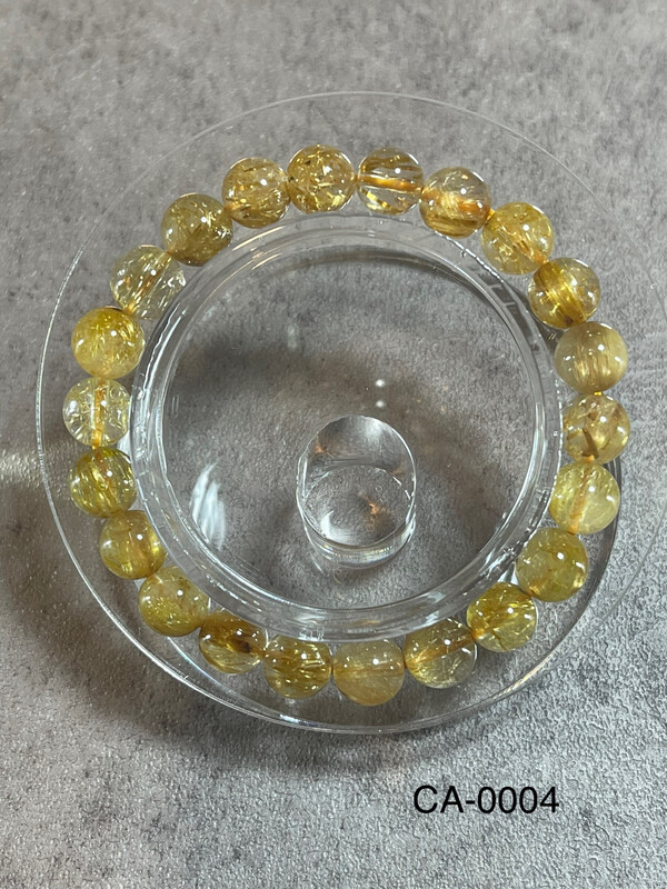 CA-0004 金鈦晶手串