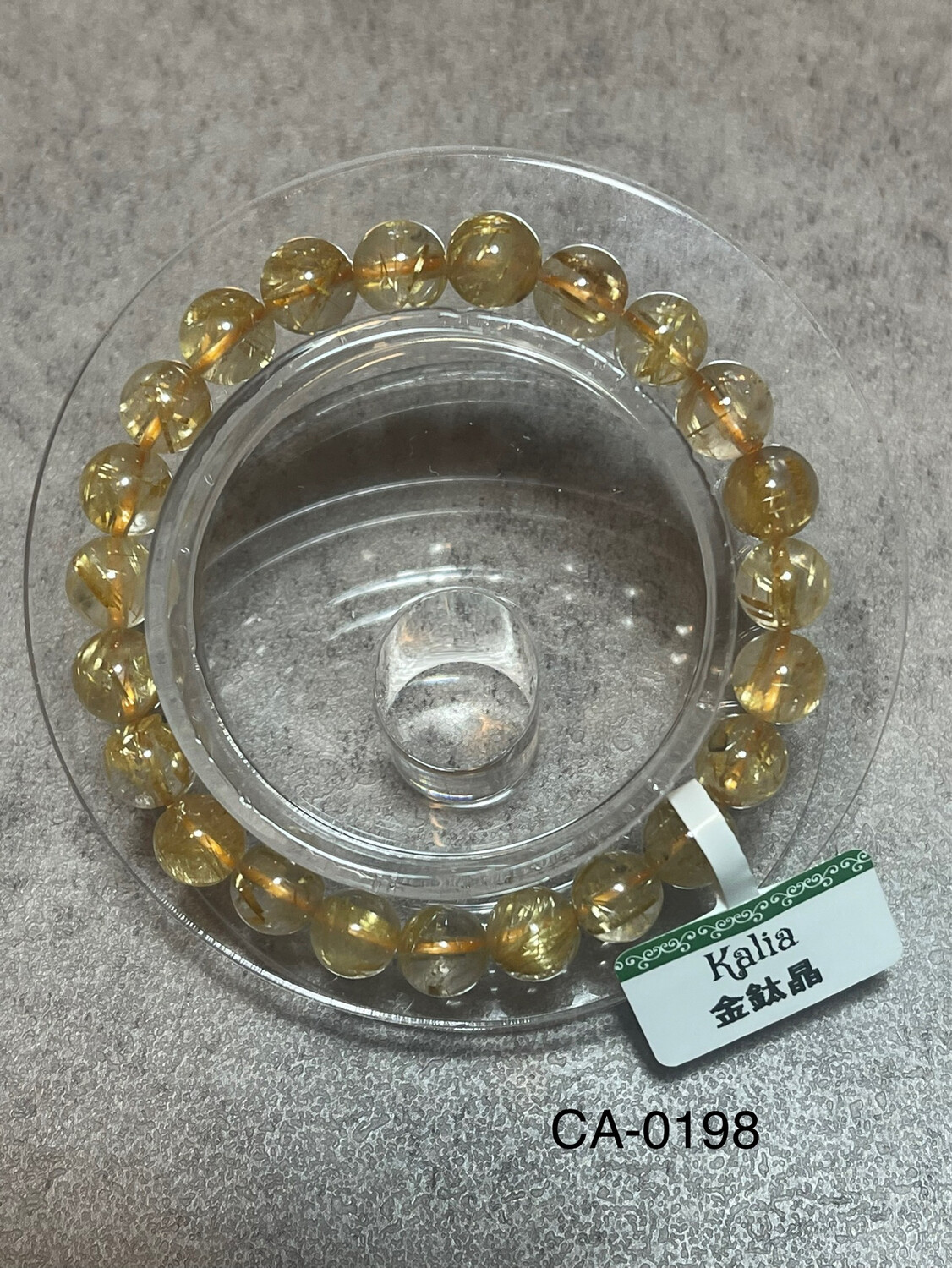 CA-0198 金鈦晶手串