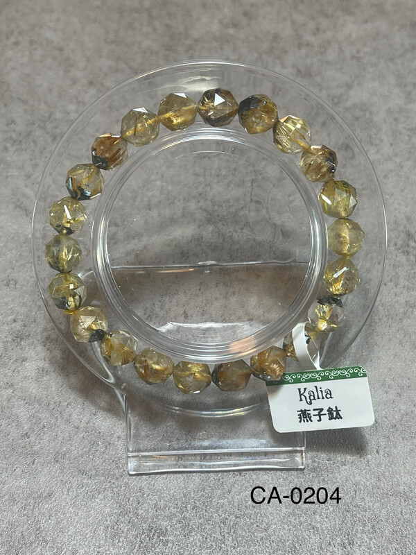 CA-0204 燕子鈦手串（星切）