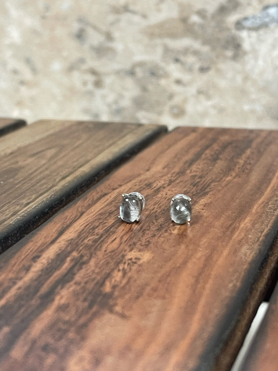 CA-0258 黑銀鈦耳環