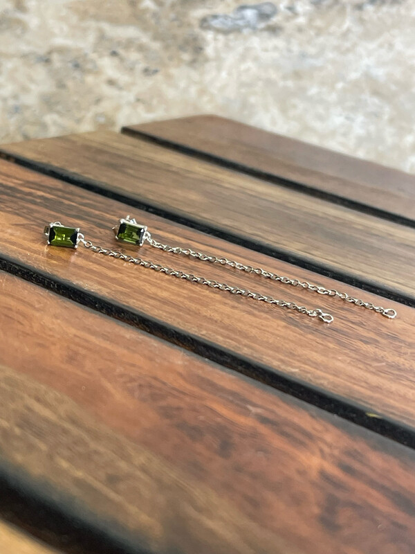 Q-011 碧璽耳環
