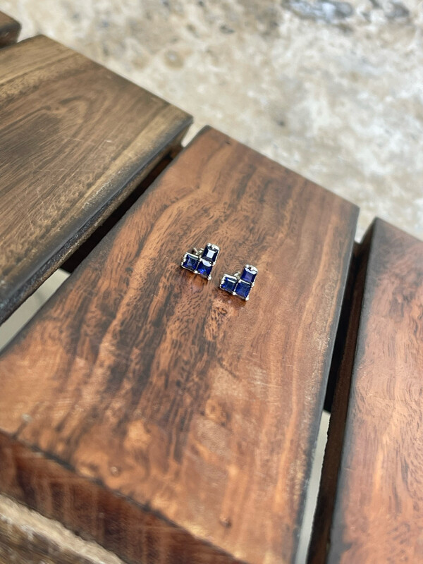 Q-024 藍寶石耳環