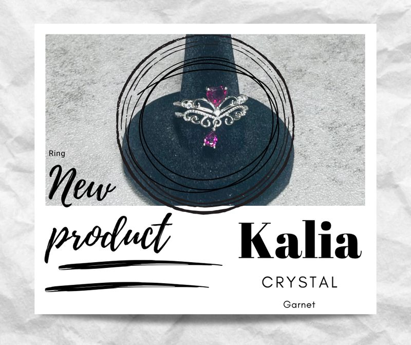 CX-069 石榴石 - 紫牙烏戒指