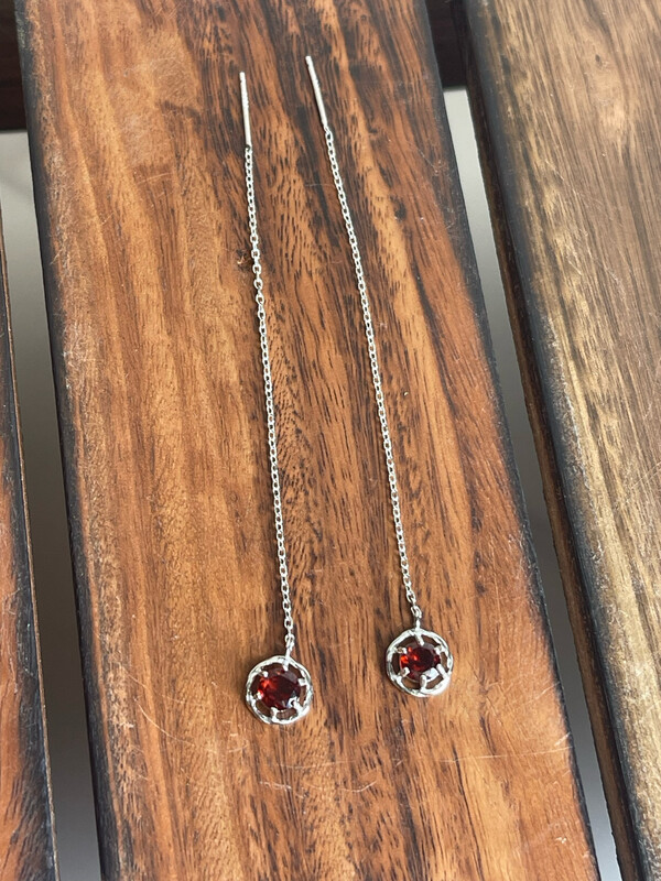 OT-0004石榴石耳環 Garnet