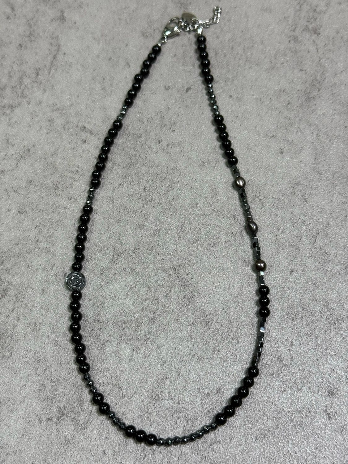KA-0040黑碧璽頸鏈