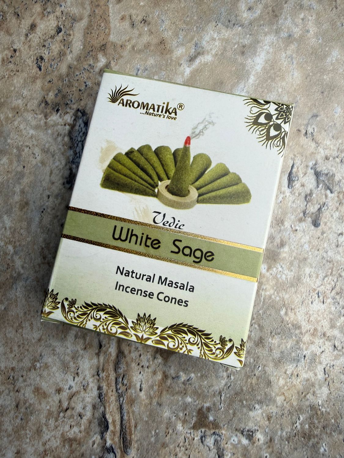 ​#00636 Aromatika Incense cones - White Sage