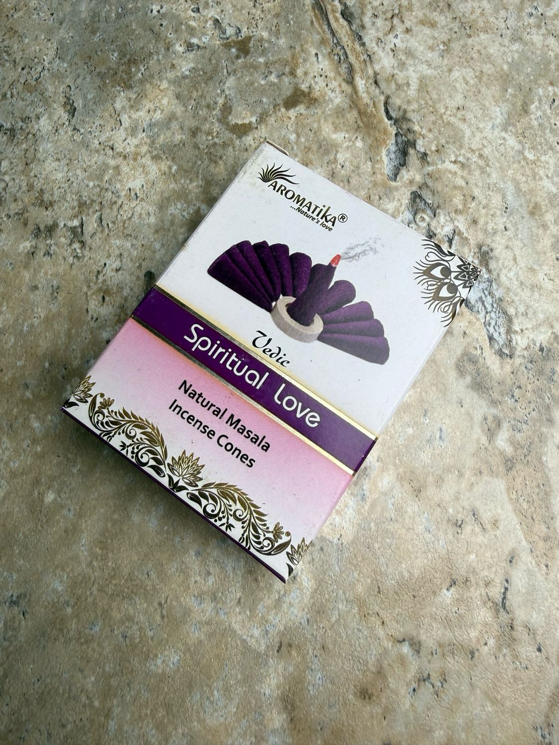 ​#00645 Aromatika Incense cones - Spiritual Love