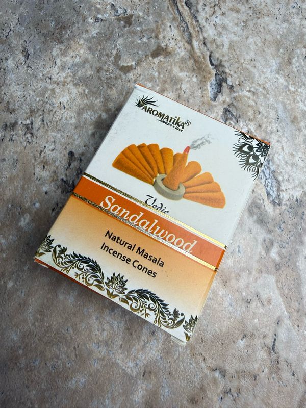 Aromatika Incense cones - Sandalwood