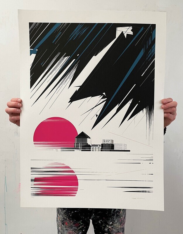 'Five Past Midnight' Screenprint