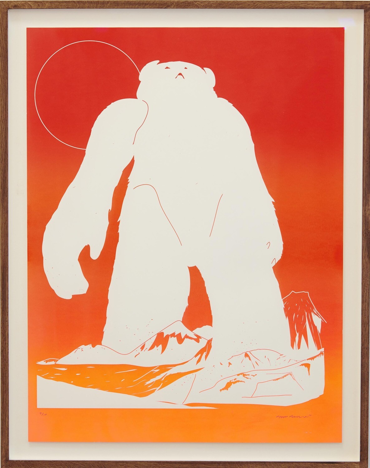 'Gradient Yeti' Screenprint in 5 colourways
