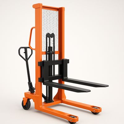 Boltz 1 Ton Hand &amp; Foot Operated Manual Hydraulic Stacker,1600 mm Maximum Lifting Height &amp; Fork Length 800 mm