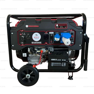 Boltz 7.5 KVA Portable Gasoline Generator with Copper Winding, Self-Start &amp; 3-in-1 Digital Meter (Model: BS8500E)