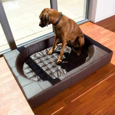 Hundebett CUBE Leder