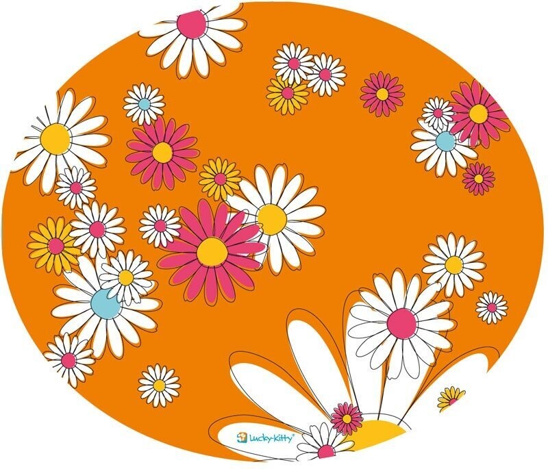 LUCKY-KITTY UNTERLEGMATTE, Farbe: orange
