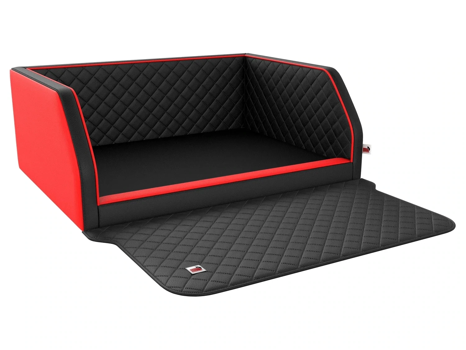 Autohundebett TRAVELMAT® duo Plus, Größe: S  - 90 x 70, Farbe: pepperblack, Füllung: standard