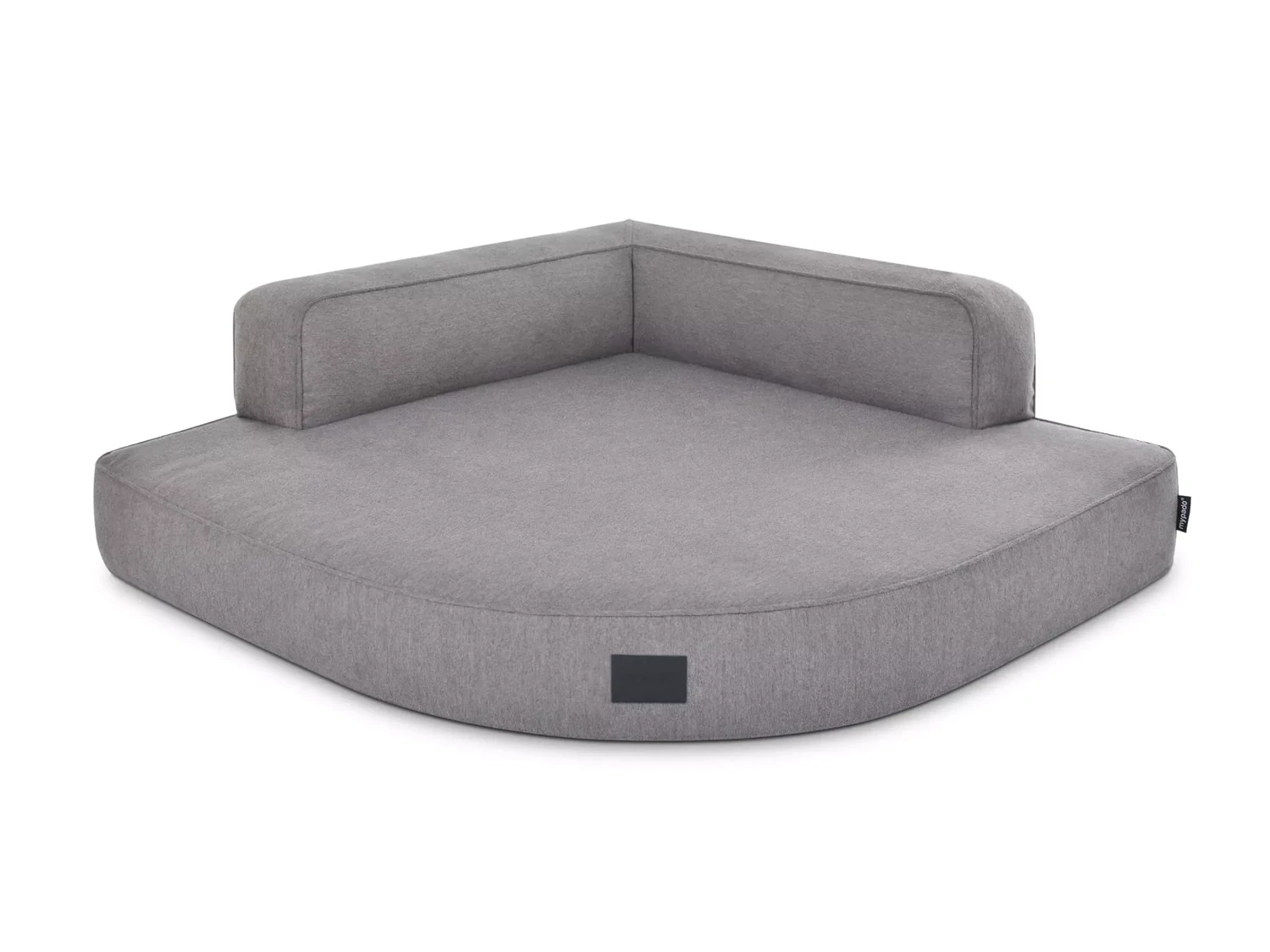 mypado Esquina Luxury Eck - Hundebett, Größe: M 80 x 80cm, Farbe: grau, Füllung: standard
