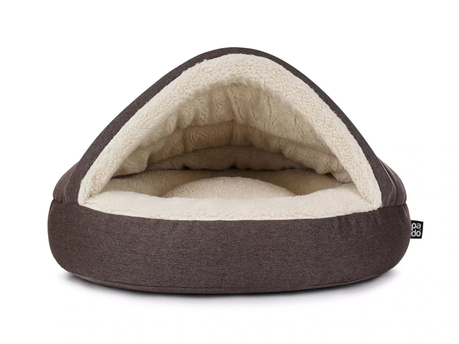 mypado Shell Mono Hundehöhle, Farbe: braun, Größe: M - 75x75 cm, Füllung: standard