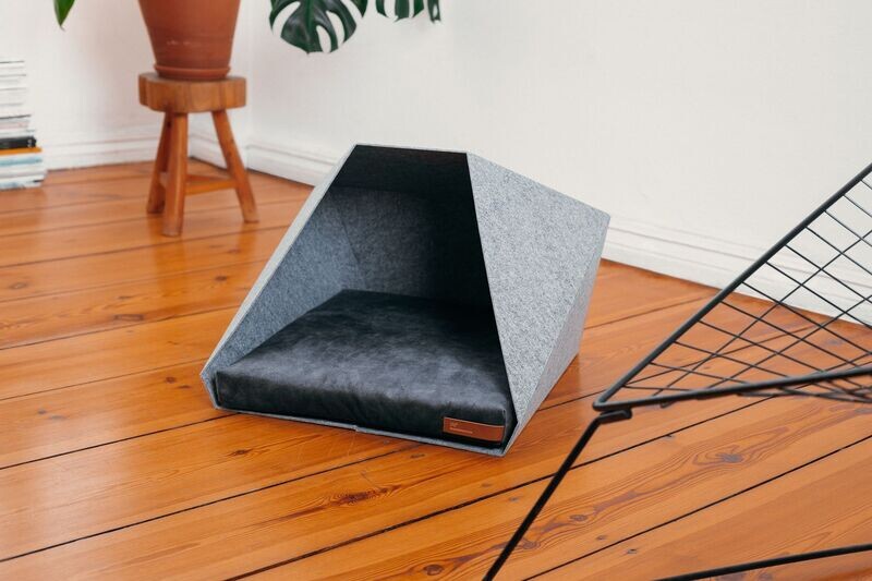 PETPocket Schlafhütte inkl. Kissen   - aus 100 % recycelten Plastikflaschen