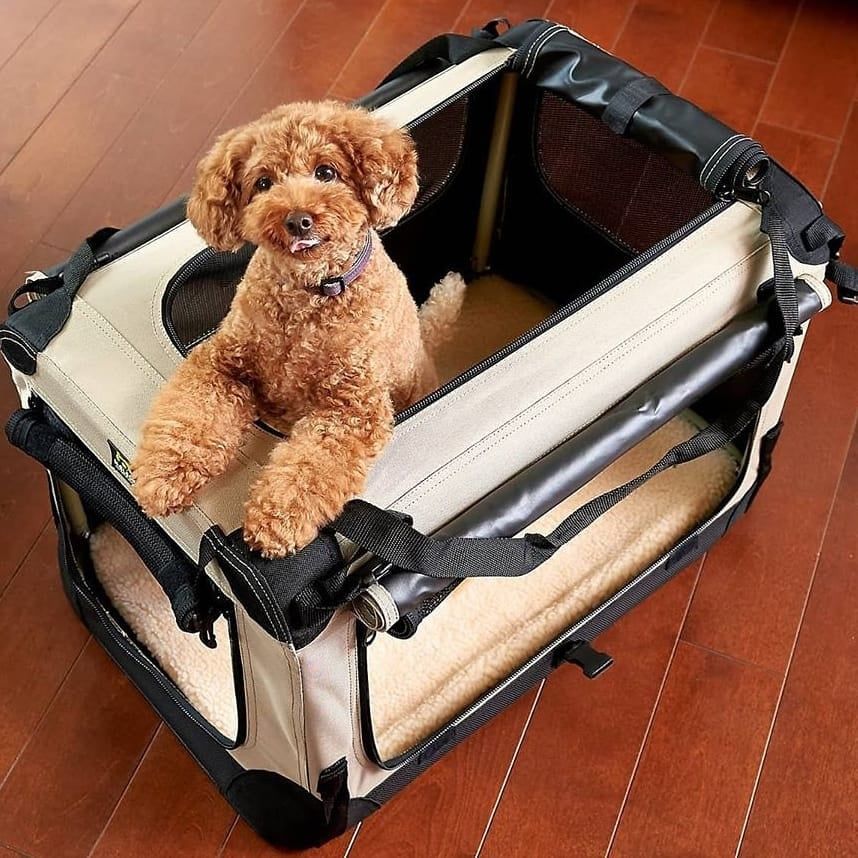 Maelson Soft Kennel - faltbare Hundebox Gr. 62 (62x41x41 cm), Farbe beige Maelson Soft Kennel - faltbare Hundebox Gr. 62 (62x41x41 cm), Farbe beige
