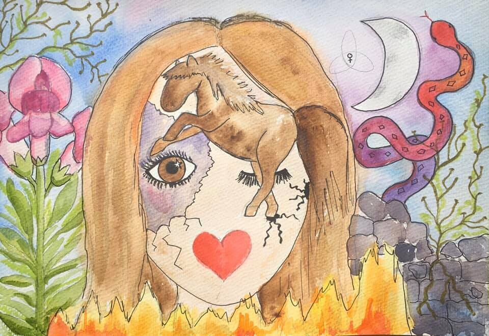 &quot;Rise Up&quot; A4 original watercolor
