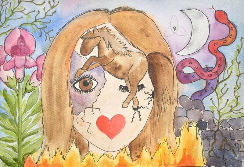&quot;Rise Up&quot; A4 original watercolor