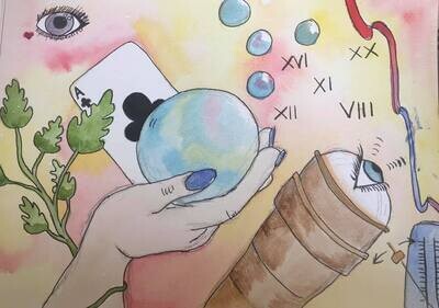 &quot;Look within&quot; A4 original watercolour