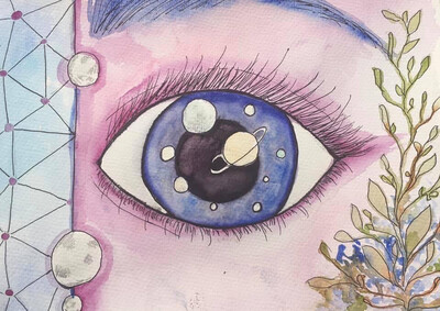 “Astral Spy” A4 Original Watercolour