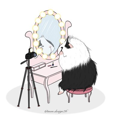 Custom Guinea Pig Illustration