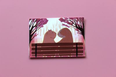 Guinea Pigs in Love - Matte Sticker