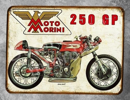 Plaque métal vintage Moto Morini GP250