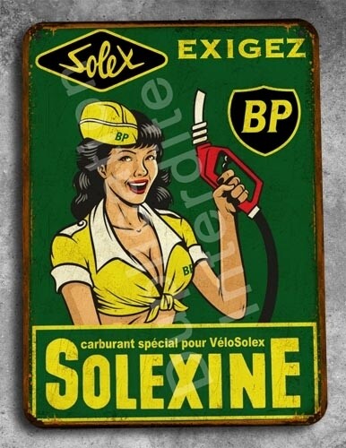 Plaque métal vintage Solexine