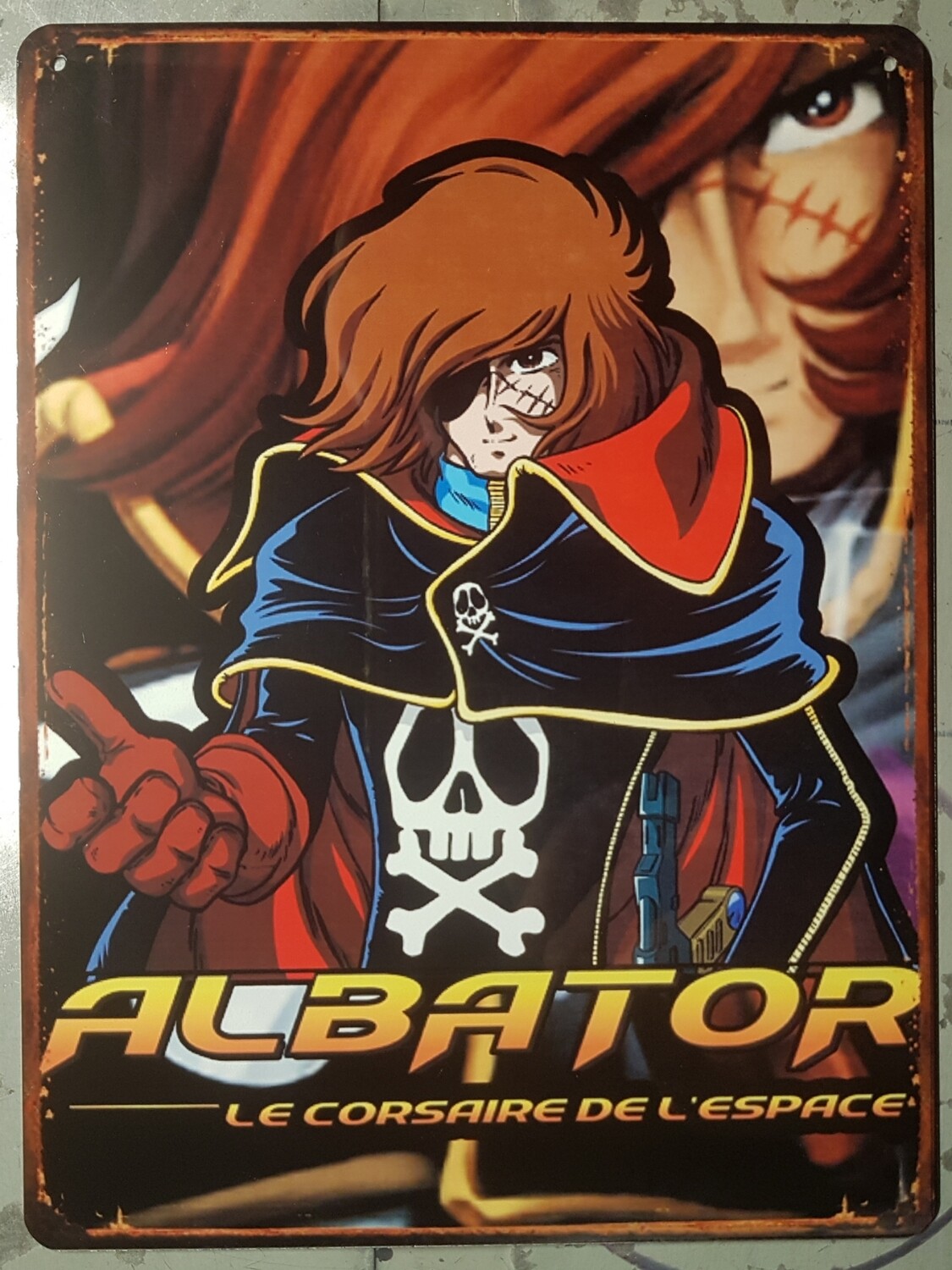 Plaque métal vintage Albator