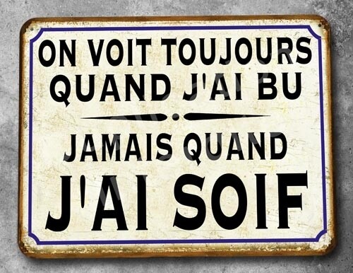 Plaque métal vintage Bar