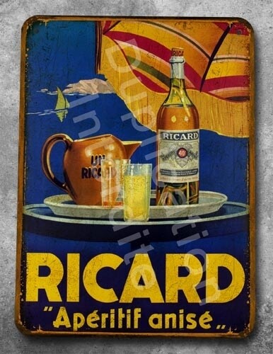 Plaque métal vintage Ricard
