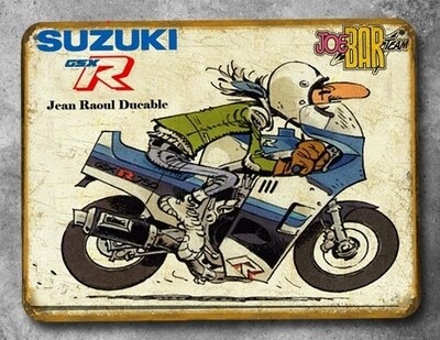 Plaque métal vintage JBT Suzuki 750 GSXR