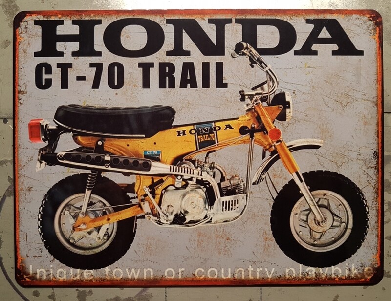 Plaque métal vintage Honda Dax