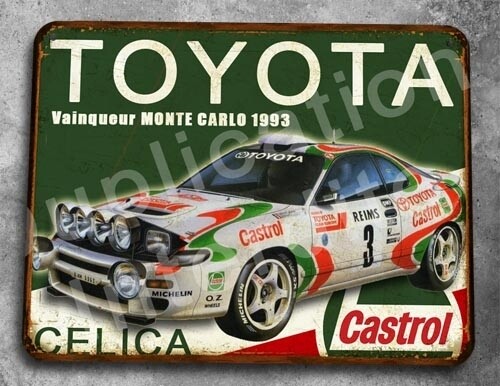 Plaque métal vintage Toyota Celica