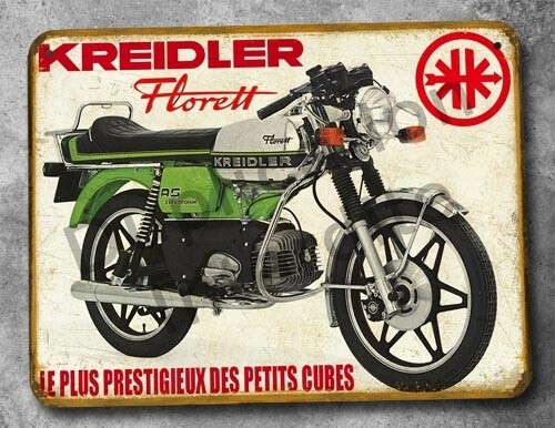 Plaque métal vintage Kreidler Florett