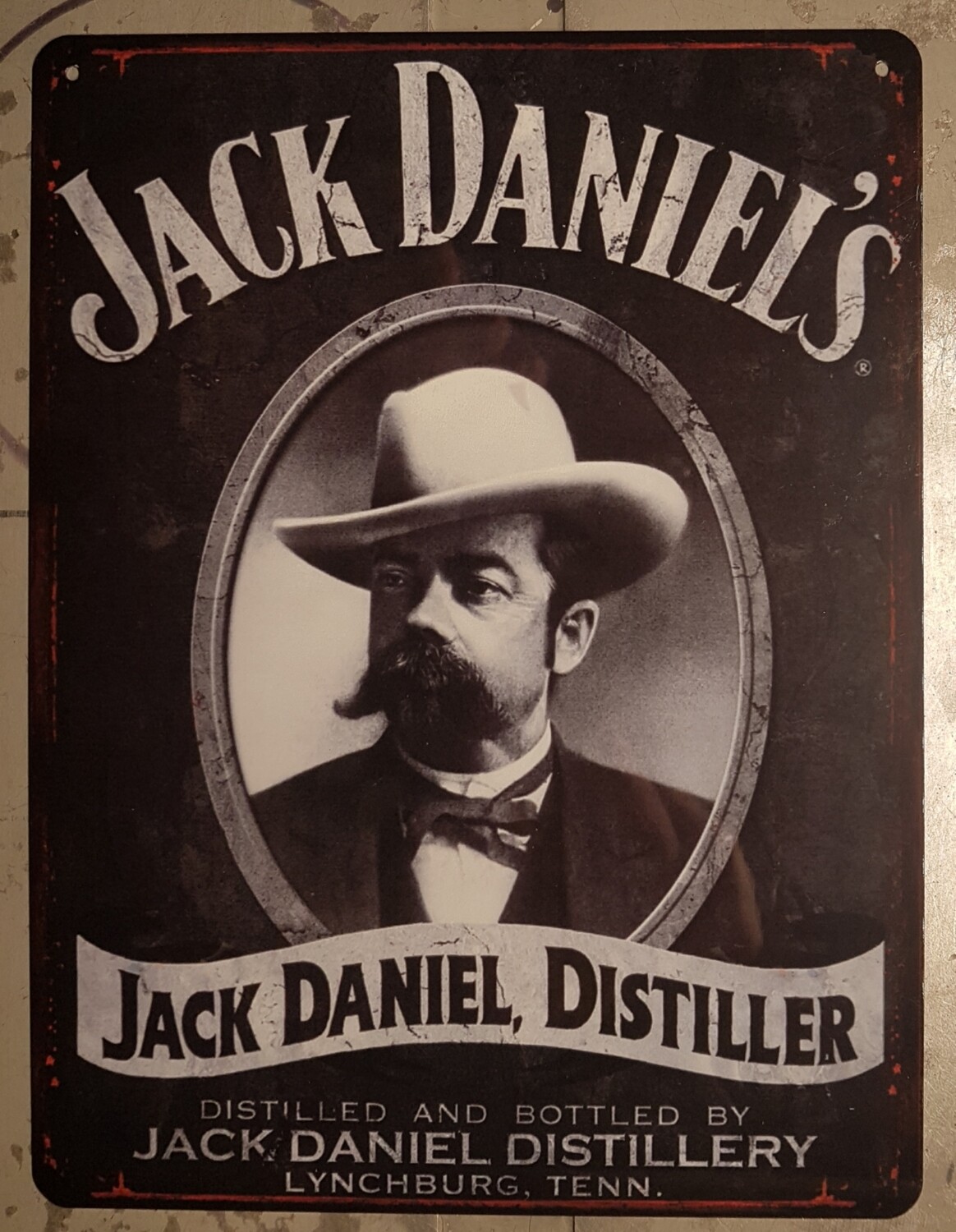 Plaque métal vintage Jack Daniel&#39;s