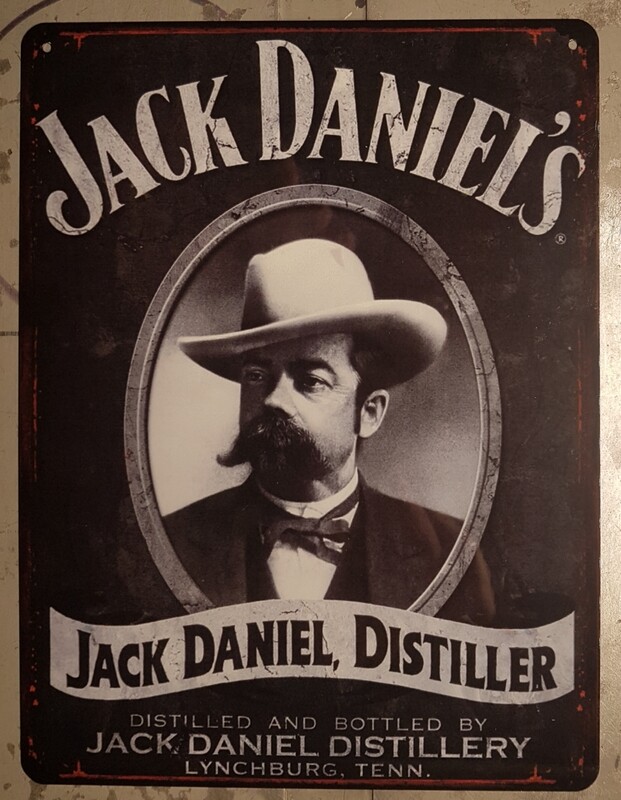 Plaque métal vintage Jack Daniel&#39;s