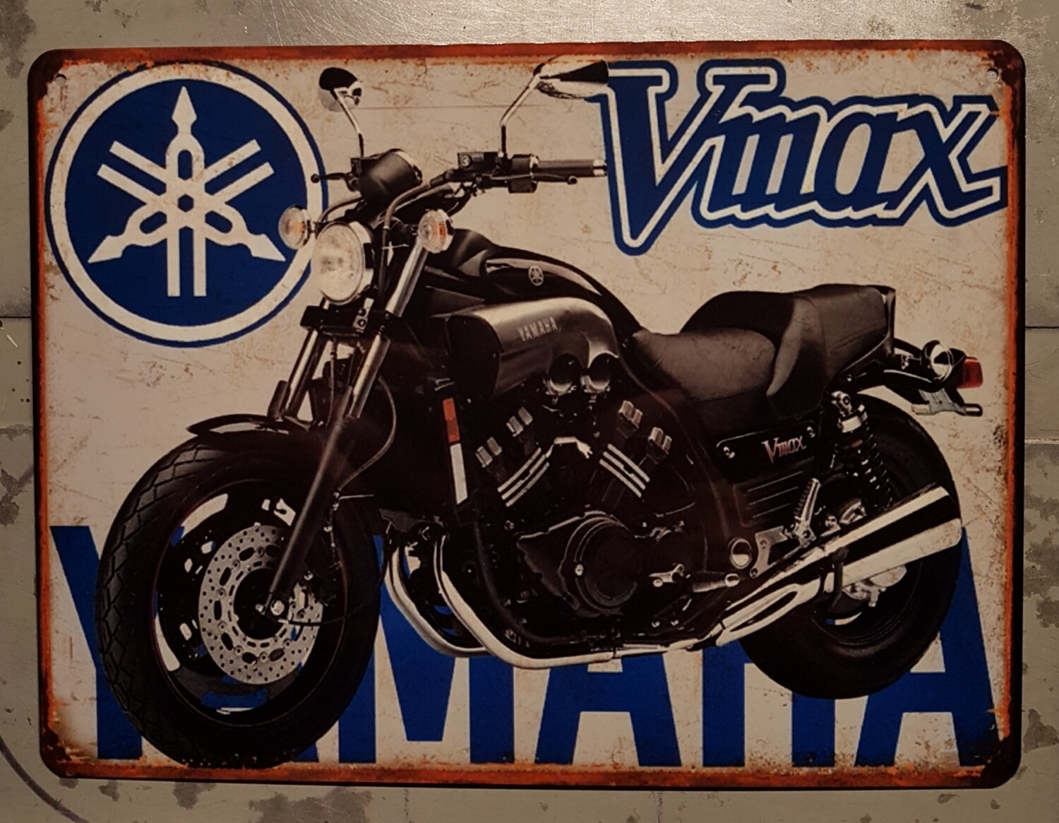 Plaque métal vintage Yamaha 1200 VMax
