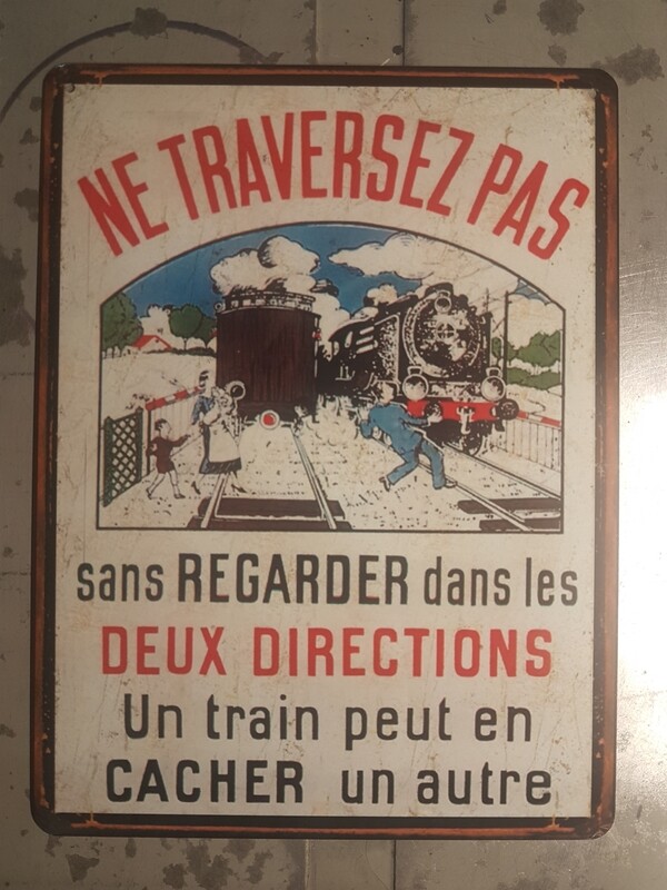 Plaque métal vintage SNCF