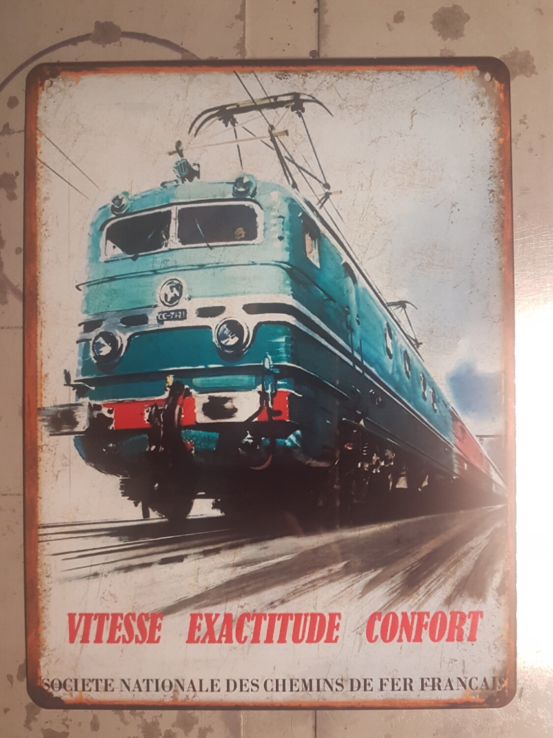 Plaque métal vintage SNCF
