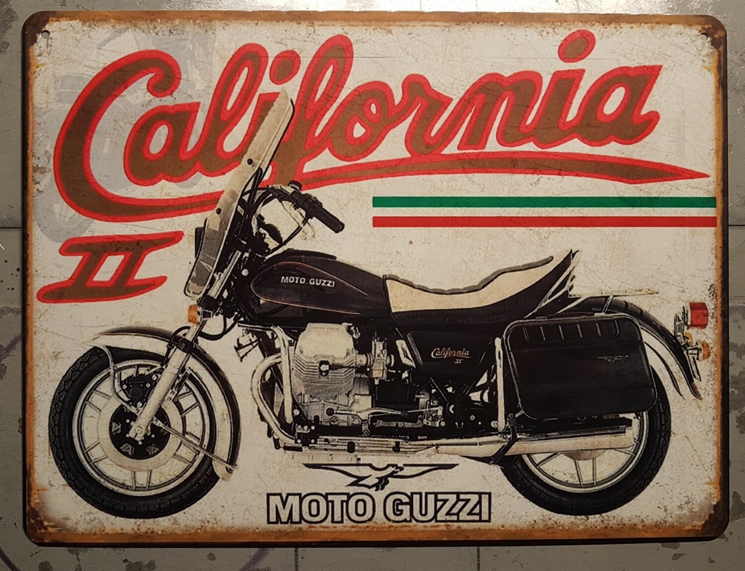 Plaque métal vintage Moto Guzzi California