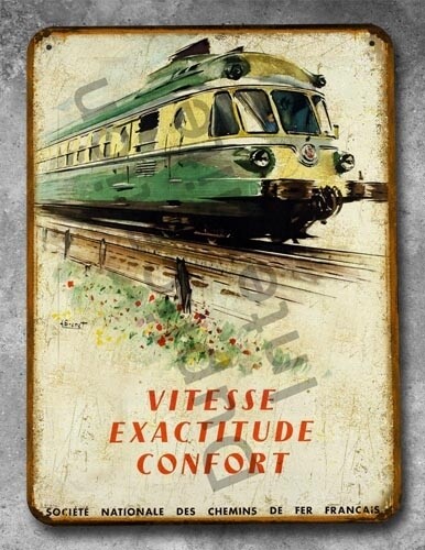 Plaque métal vintage SNCF