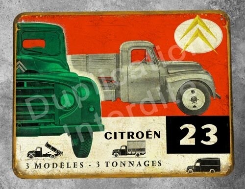 Plaque métal vintage Citroën U23