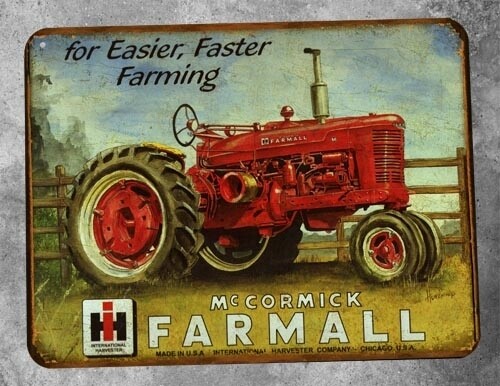 Plaque métal vintage Farmall