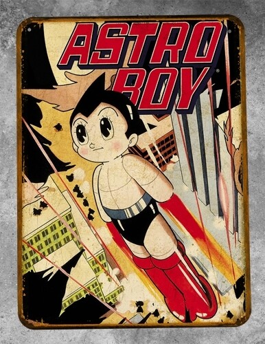 Plaque métal vintage Astroboy