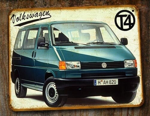 Plaque métal vintage Volkswagen T4