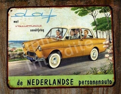Plaque métal vintage Daf variomatic